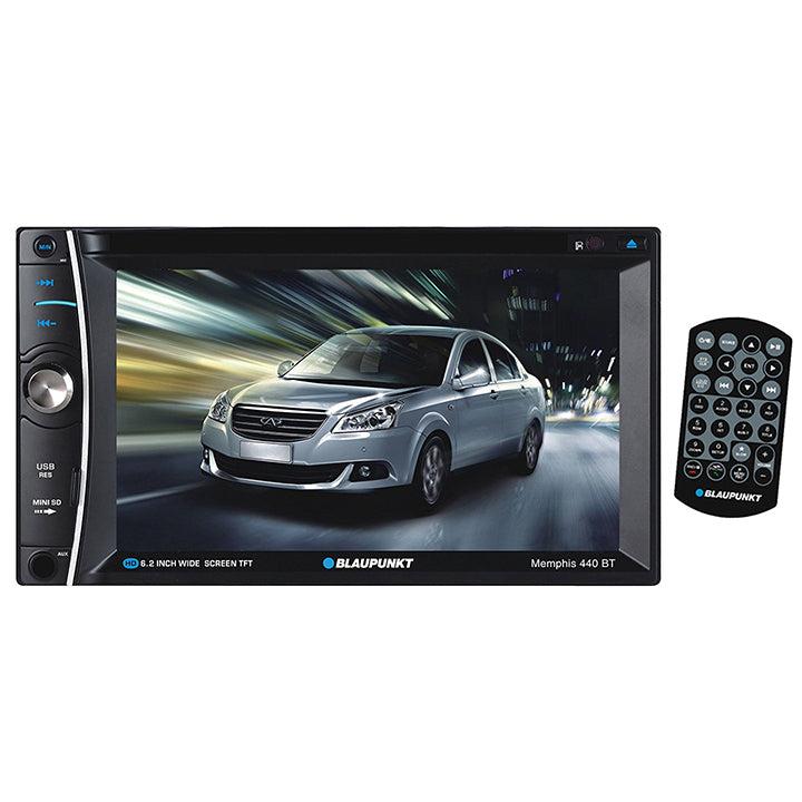 Blaupunkt MEMPHIS440BT Double-Din Car Audio 6.2 Touchscreen Dvd Receiv –  RecklessCarAudio