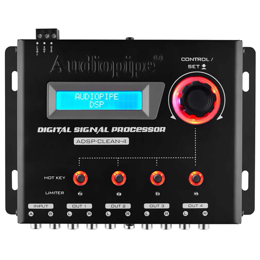 Audiopipe ADSPCLEAN4 1 In 4 Out Digital Signal Processor