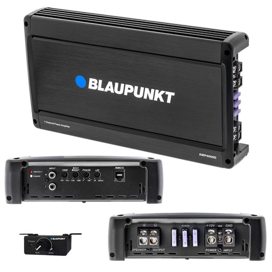 Blaupunkt AMP4000D Monoblock Amplifier, 1000W Rms/4000W Max