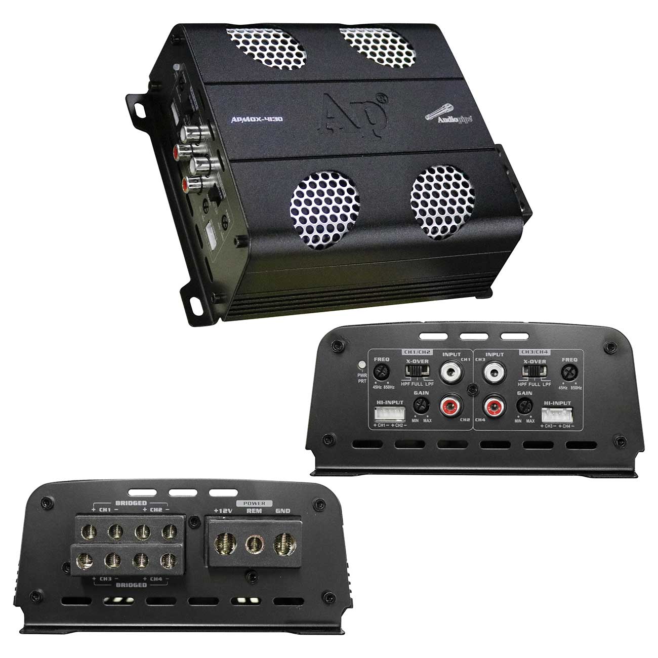 Audiopipe APMOX4130 4 Channel Motorcycle Amplifier 660W Rms 2 Ohm Stable