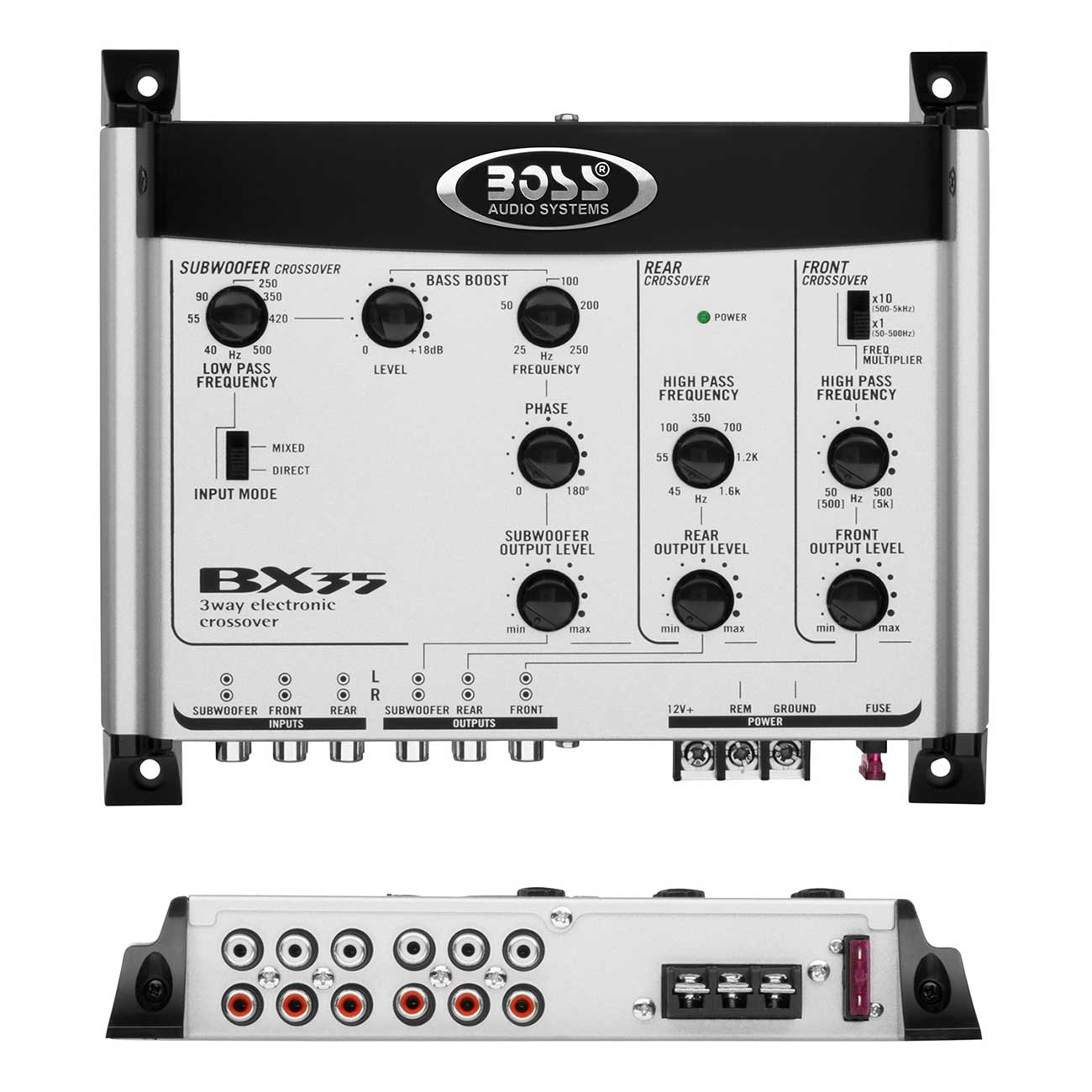 Boss Audio BX35 3 Way Electronic Crossover Subwoofer Input & Output