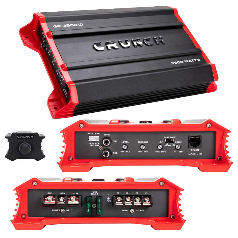 Crunch GP35001D Monoblock Amplifier 3500 Watts 1 Ohm Stable