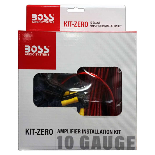 Boss Audio KITZERO Kit-Zero 10 Gauge 2-Ch Amplifier Wiring Installation Kit Amp