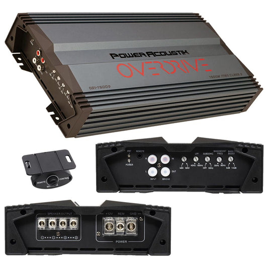 Power Acoustik OD17500D D Class Monoblock Amplifier Stable Car Audio 7500W Max