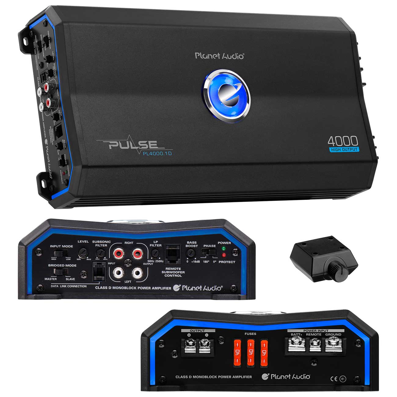 Planet Audio PL40001D  1-Channel 3000W Rms Pulse Series Monoblock Amplifier Amp