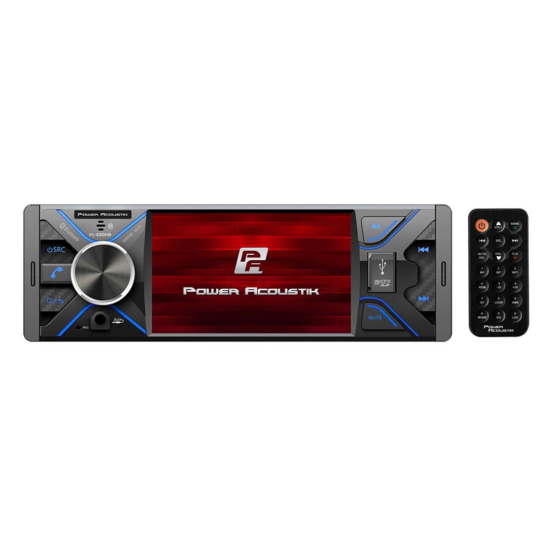 Power Acoustik PL430HB Single Din Digital Media Receiver W/ Detachable Screen