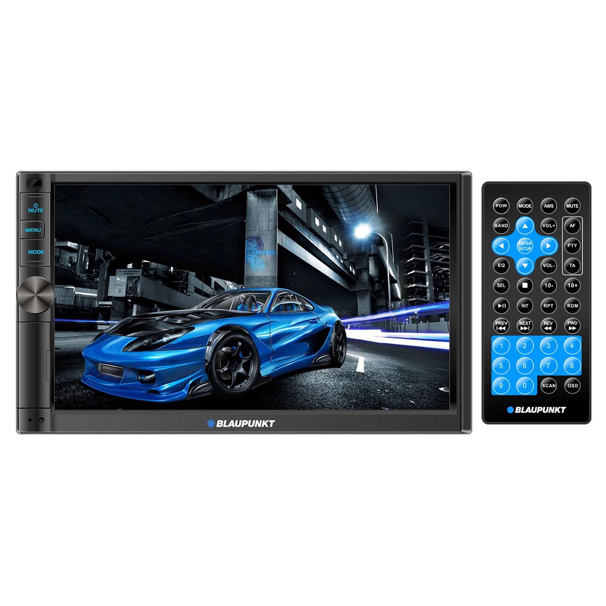 Blaupunkt SAOPAULO450 7' Double Din Mechless Car Touchscreen Receiver W/ Bt