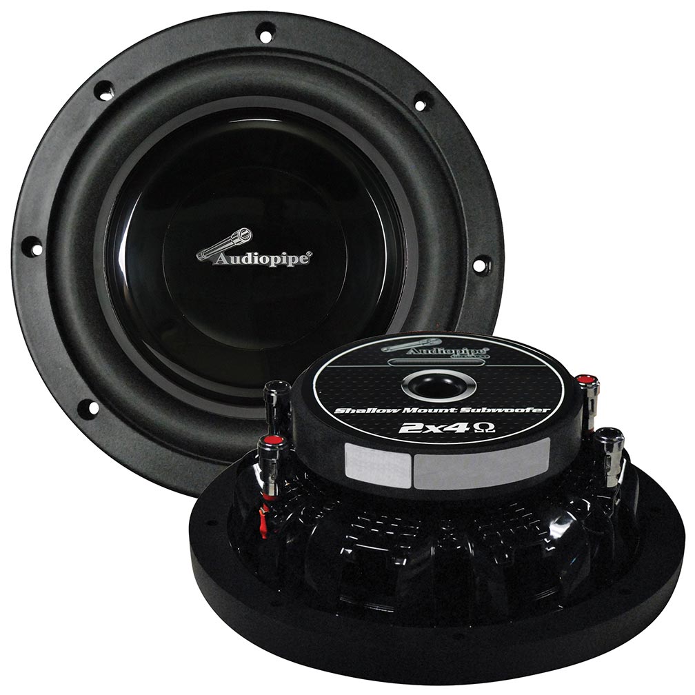 Audiopipe TSFA80 8″ Shallow Mount Woofer 150W Rms / 300W Max Dual 4 Ohm