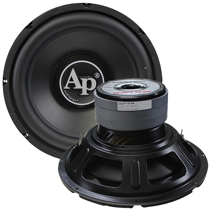 Audiopipe TSPP315D4 15″ Woofer 700W Rms / 1800W Max Dual 4 Ohm Voice Coils