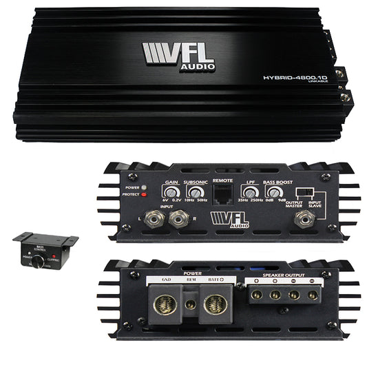 VFL Audio VFLHYBRID48001D Monoblock Amplifier 2400W Rms